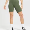 Gymshark Shorts*Adapt Animal Seamless Cycling Shorts WillowGreen/CoreOlive