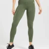 Gymshark Leggings | Scrunch Butt Leggings*Adapt Animal Seamless Leggings WillowGreen/CoreOlive