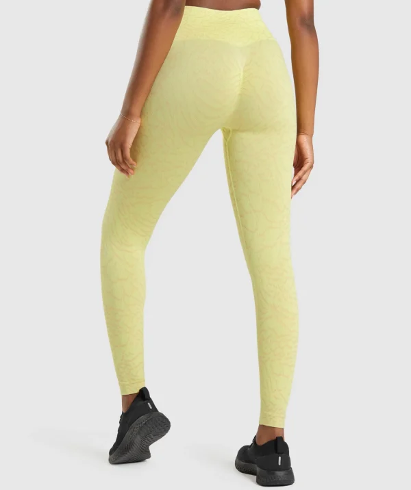 Gymshark Leggings | Scrunch Butt Leggings*Adapt Animal Seamless Leggings FireflyYellow