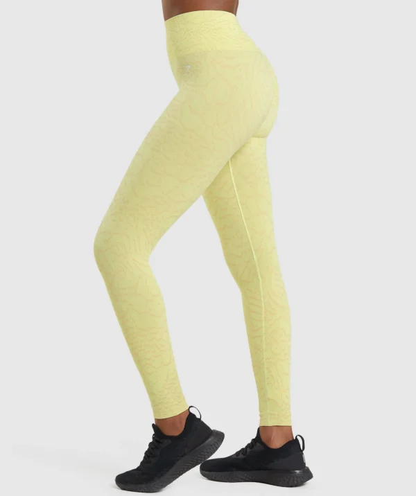 Gymshark Leggings | Scrunch Butt Leggings*Adapt Animal Seamless Leggings FireflyYellow