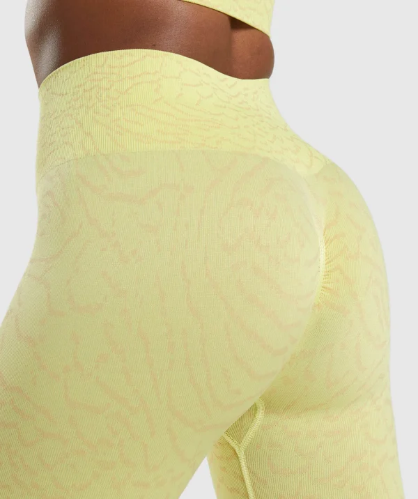 Gymshark Leggings | Scrunch Butt Leggings*Adapt Animal Seamless Leggings FireflyYellow