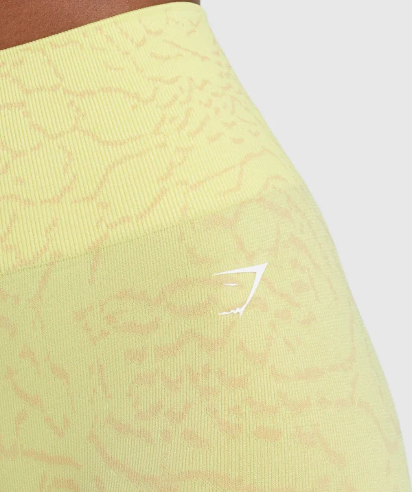 Gymshark Leggings | Scrunch Butt Leggings*Adapt Animal Seamless Leggings FireflyYellow