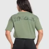 Gymshark T-shirts & Tops*Adapt Camo Graphic Oversized Top ForceGreen