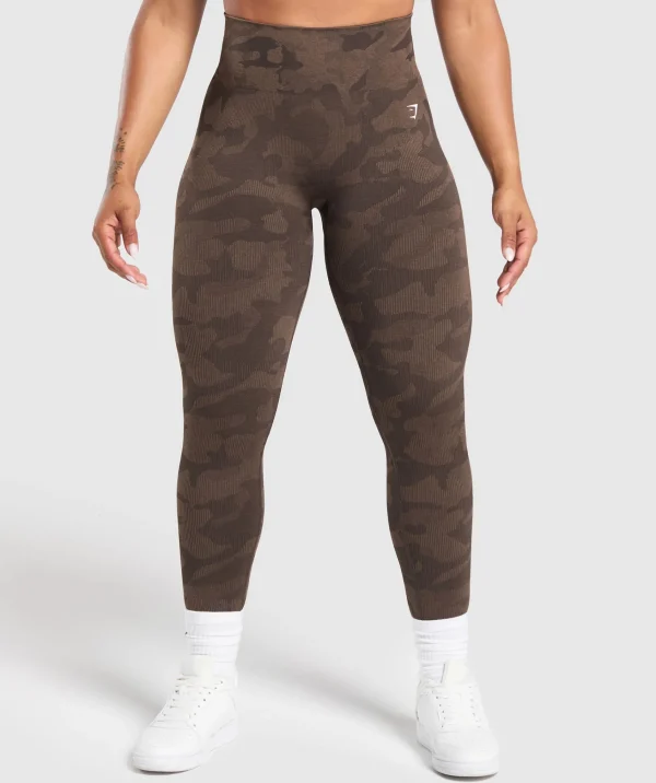 Gymshark Leggings | Seamless Leggings*Adapt Camo Seamless Leggings DeepBrown/SoulBrown