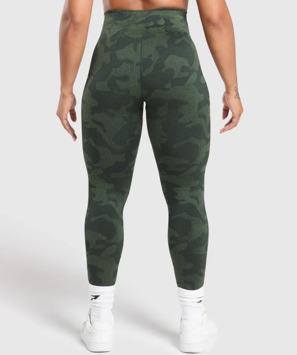 Gymshark Leggings | Seamless Leggings*Adapt Camo Seamless Leggings VictoryGreen/ForceGreen