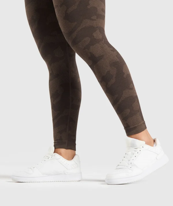 Gymshark Leggings | Seamless Leggings*Adapt Camo Seamless Leggings DeepBrown/SoulBrown