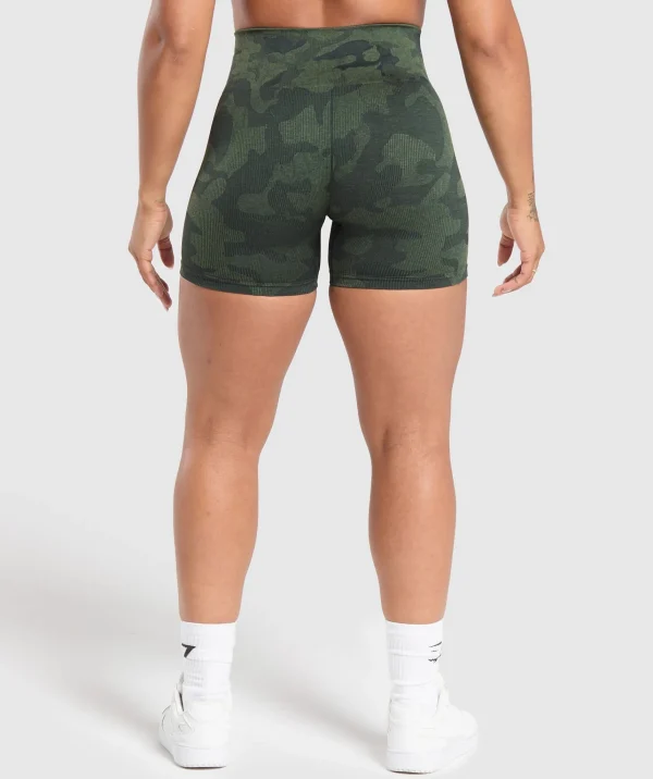 Gymshark Shorts*Adapt Camo Seamless Shorts VictoryGreen/ForceGreen