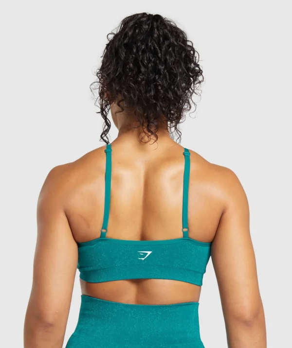 Gymshark Sports Bras*Adapt Fleck Seamless Halterneck Bralette OceanTeal/ArtificialTeal