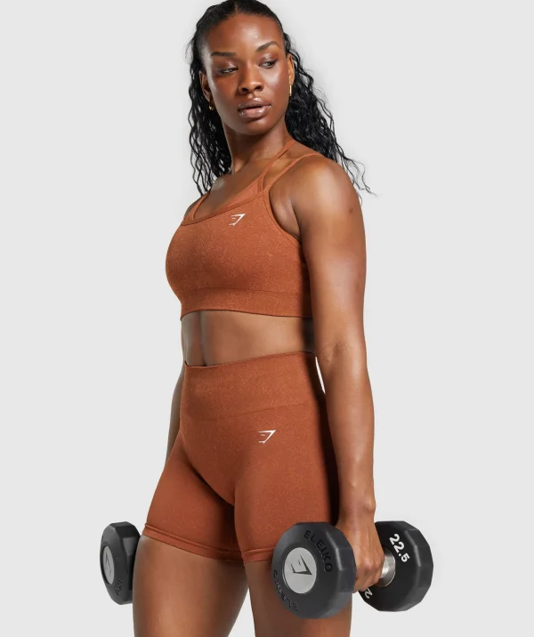 Gymshark Sports Bras*Adapt Fleck Seamless Sports Bra CopperBrown/TerracottaOrange