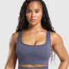 Gymshark Sports Bras*Adapt Fleck Sports Bra WeightedPurple/MetalPurple