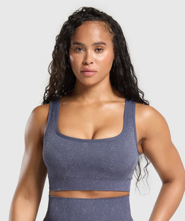 Gymshark Sports Bras*Adapt Fleck Sports Bra WeightedPurple/MetalPurple