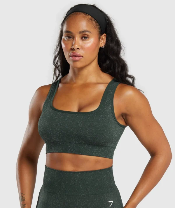 Gymshark Sports Bras*Adapt Fleck Sports Bra VictoryGreen/UnitGreen