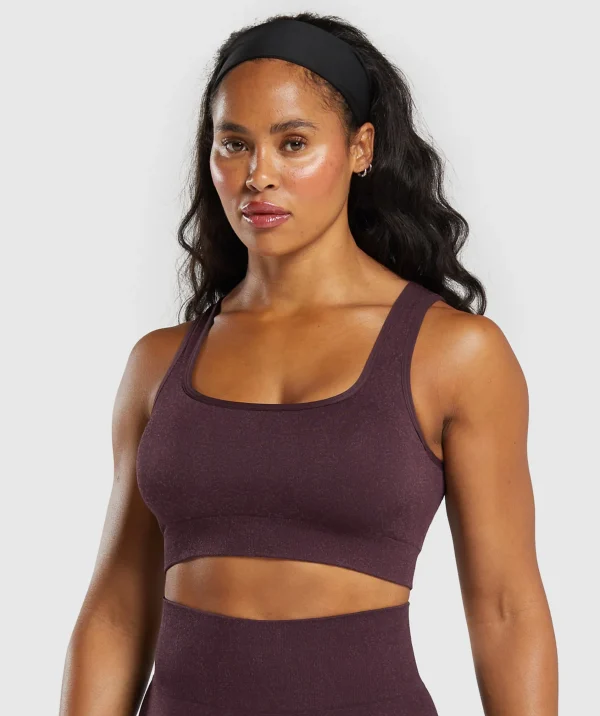 Gymshark Sports Bras*Adapt Fleck Sports Bra DepthPurple/SteelPurple