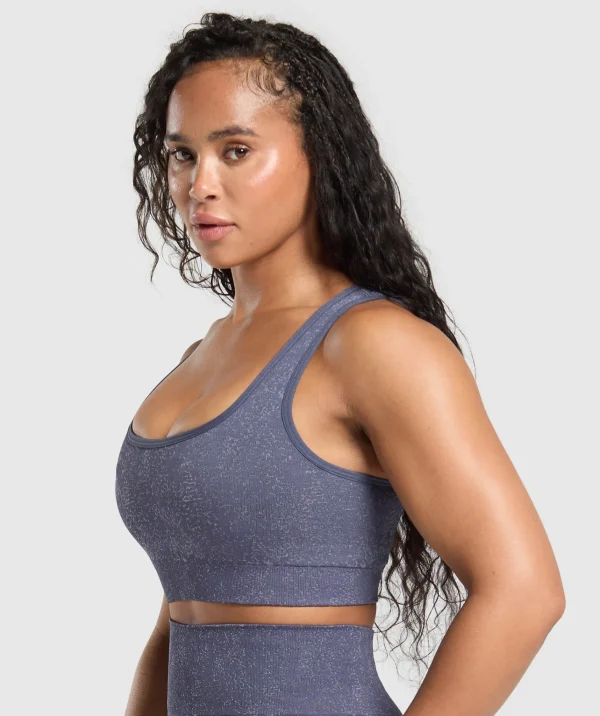 Gymshark Sports Bras*Adapt Fleck Sports Bra WeightedPurple/MetalPurple