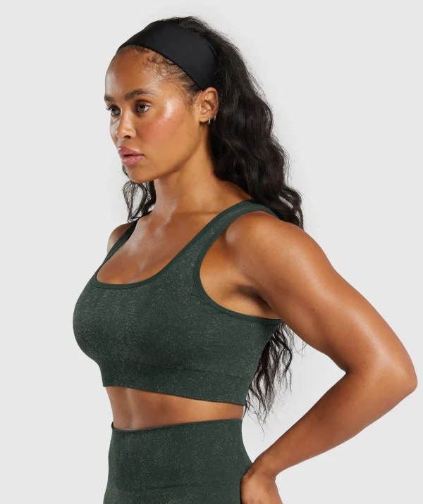 Gymshark Sports Bras*Adapt Fleck Sports Bra VictoryGreen/UnitGreen