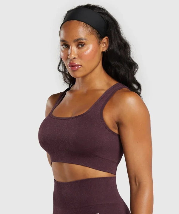 Gymshark Sports Bras*Adapt Fleck Sports Bra DepthPurple/SteelPurple