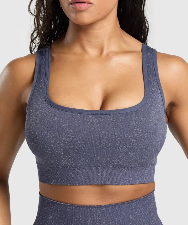 Gymshark Sports Bras*Adapt Fleck Sports Bra WeightedPurple/MetalPurple