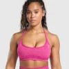 Gymshark Sports Bras*Adapt Fleck T-Back Bra WinningPink/SourPink