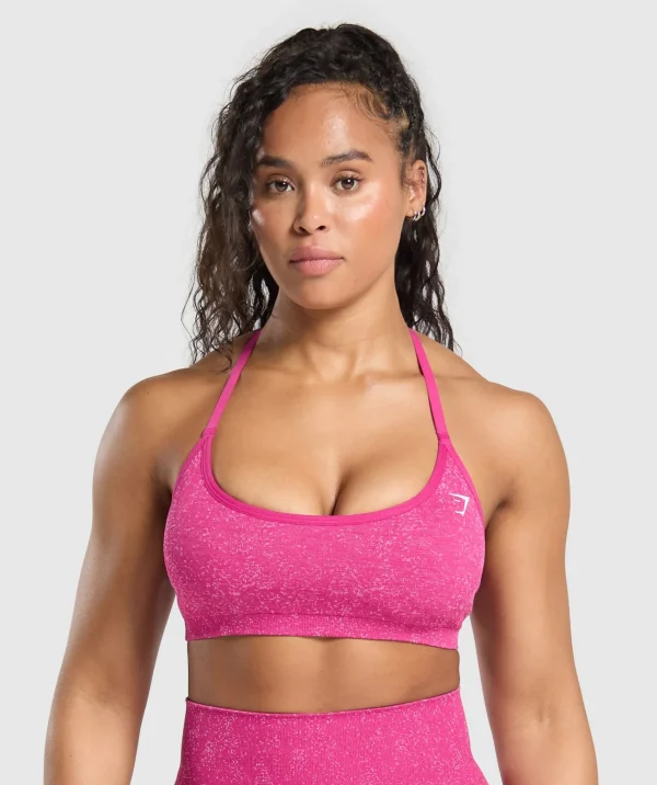 Gymshark Sports Bras*Adapt Fleck T-Back Bra WinningPink/SourPink