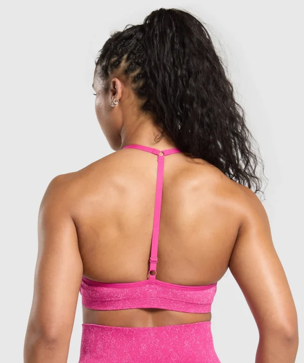 Gymshark Sports Bras*Adapt Fleck T-Back Bra WinningPink/SourPink