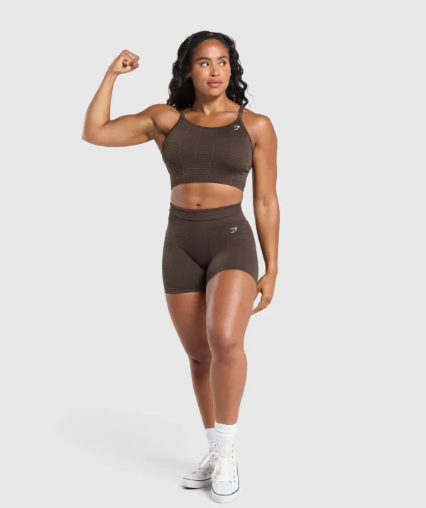 Gymshark Tank Tops | Crop Tops*Adapt Monogram Seamless Midi Tank ArchiveBrown/SoulBrown