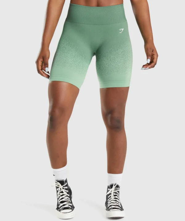 Gymshark Shorts*Adapt Ombre Seamless Cycling Shorts Green/LightGreen