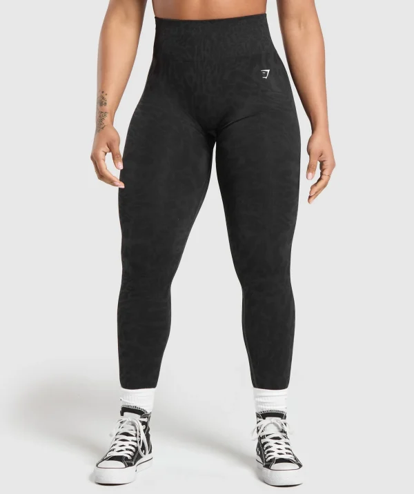 Gymshark Leggings | Scrunch Butt Leggings*Adapt Safari Seamless Leggings Black/AsphaltGrey