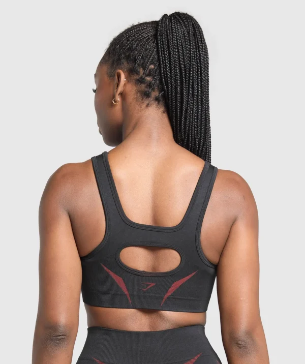 Gymshark Sports Bras*Apex Lift Sports Bra Black/RepsRed