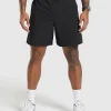 Gymshark Shorts*Apex 7" Hybrid Shorts Black