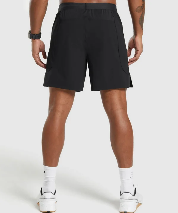 Gymshark Shorts*Apex 7" Hybrid Shorts Black