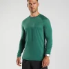 Gymshark T-shirts & Tops*Apex Seamless Long Sleeve T-Shirt WoodlandGreen/HoyaGreen