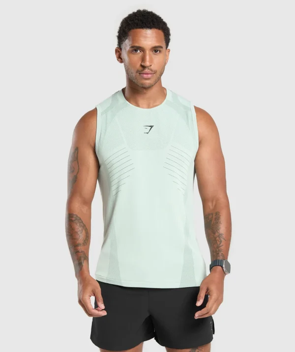 Gymshark Tank Tops*Apex Seamless Tank CoolTurquoise/Black