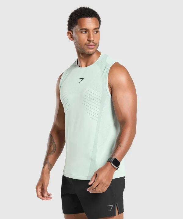 Gymshark Tank Tops*Apex Seamless Tank CoolTurquoise/Black