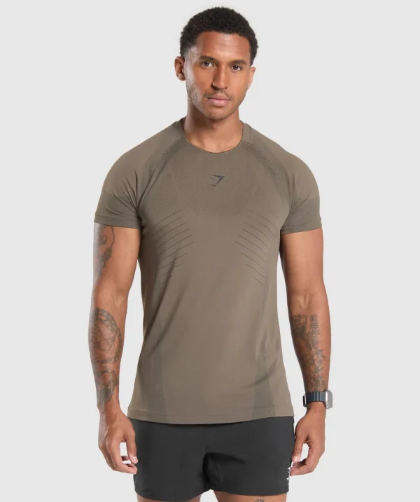 Gymshark T-shirts & Tops*Apex Seamless T-Shirt CamoBrown/Black