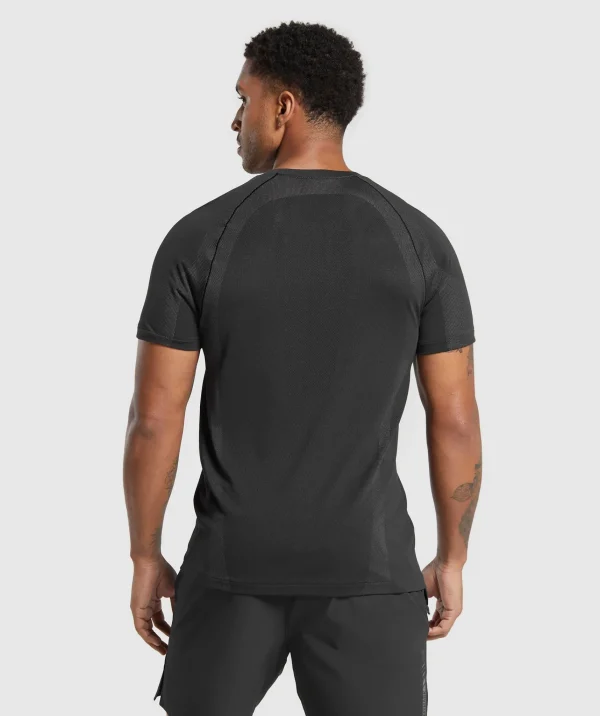 Gymshark T-shirts & Tops*Apex Seamless T-Shirt Black/DarkGrey