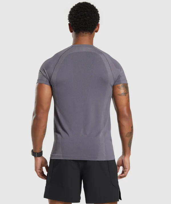 Gymshark T-shirts & Tops*Apex Seamless T-Shirt DarkGrey/LightGrey