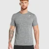 Gymshark T-shirts & Tops*Arrival Marl T-Shirt SilhouetteGrey/LightGreyMarl