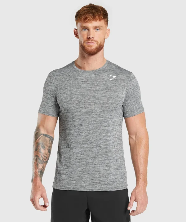 Gymshark T-shirts & Tops*Arrival Marl T-Shirt SilhouetteGrey/LightGreyMarl