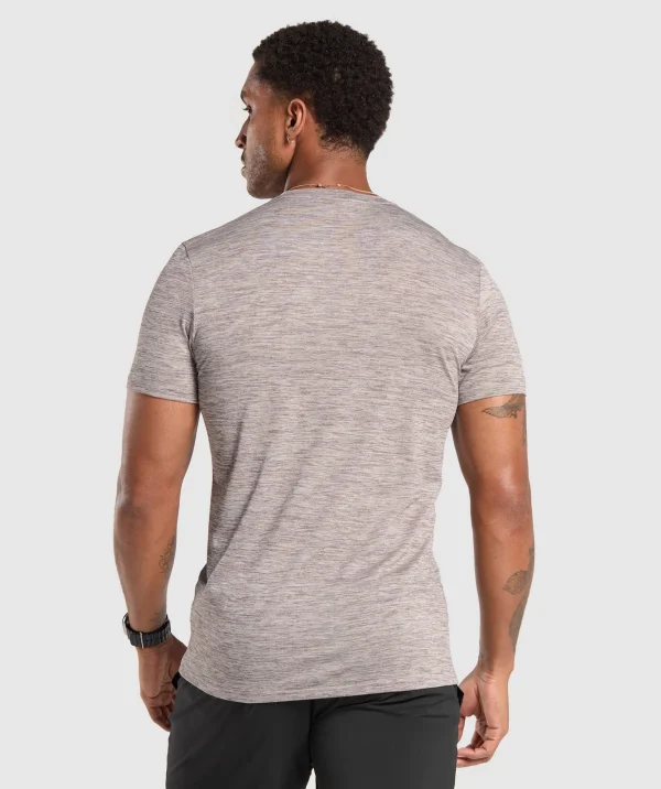 Gymshark T-shirts & Tops*Arrival Marl T-Shirt PebbleGrey/PowderMauveMarl