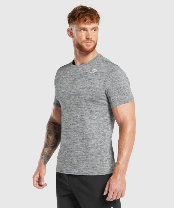 Gymshark T-shirts & Tops*Arrival Marl T-Shirt SilhouetteGrey/LightGreyMarl