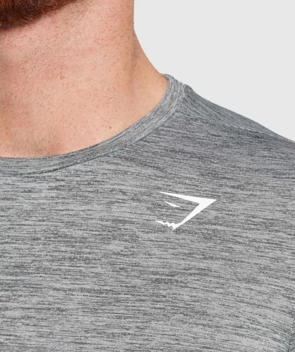 Gymshark T-shirts & Tops*Arrival Marl T-Shirt SilhouetteGrey/LightGreyMarl