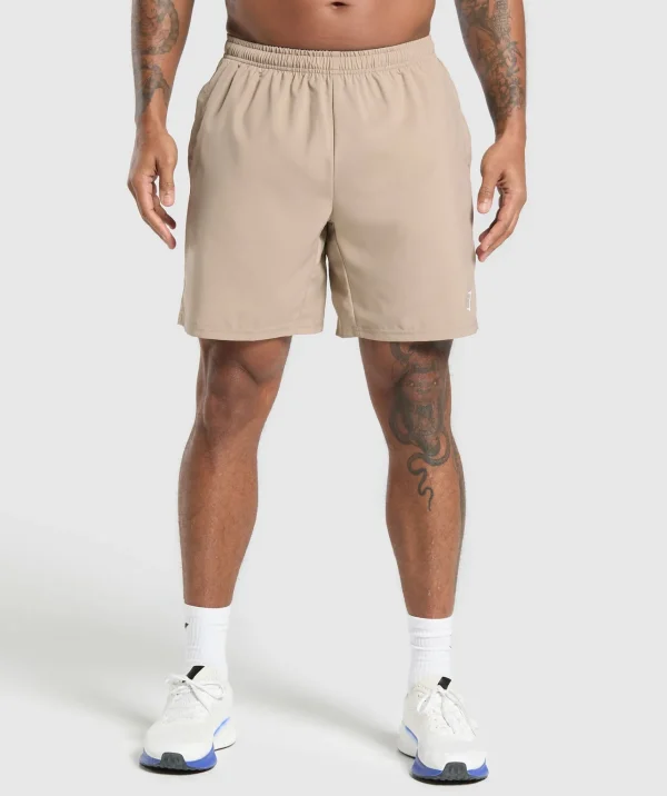 Gymshark Shorts*Arrival 7" Shorts CementBrown