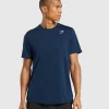 Gymshark T-shirts & Tops*Arrival Regular Fit T-Shirt Navy