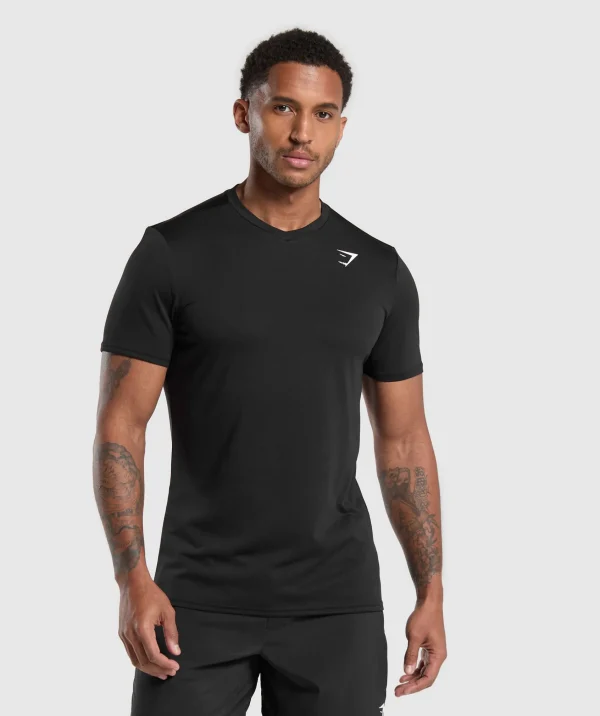 Gymshark T-shirts & Tops*Arrival V-Neck T Shirt Black