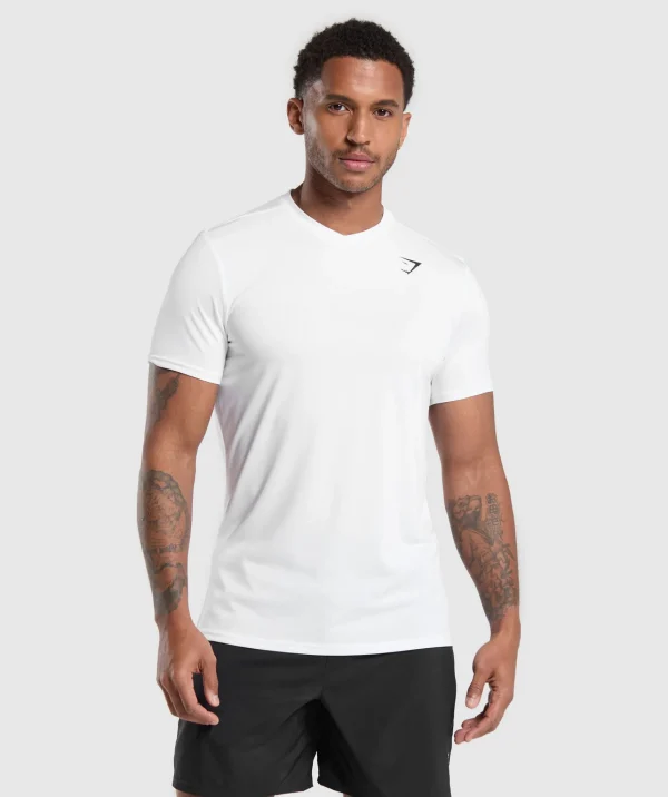 Gymshark T-shirts & Tops*Arrival V-Neck T Shirt White