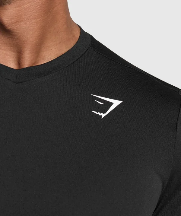 Gymshark T-shirts & Tops*Arrival V-Neck T Shirt Black