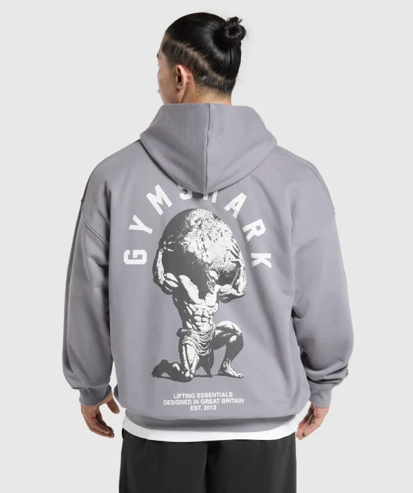 Gymshark Hoodies & Sweatshirts*Atlas Zip Up Hoodie MediumGrey