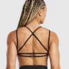 Gymshark Sports Bras*Back Gains Sports Bra Black