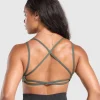 Gymshark Sports Bras*Back Gains Sports Bra SlateTeal