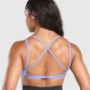 Gymshark Sports Bras*Back Gains Sports Bra LiftBlue